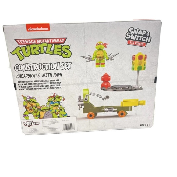 2X~NICKELODEON~CONSTRUCTION SET~TEENACE MUTANT NINJA~193 Pieces (#8839) - Picture 7 of 8